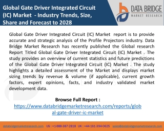 Global Gate Driver Integrated Circuit (IC) Market