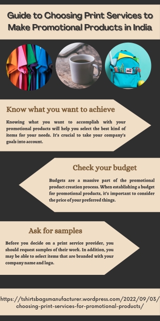 Guide to Choosing Print Services to Make Promotional Products in India
