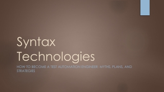 How to Become a Test Automation Engineer: Myths, Plans, and Strategies