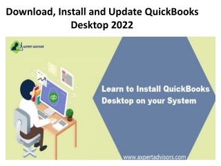 Download, Install and Update QuickBooks Desktop 2022