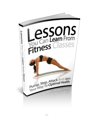 Lessons You Can Learn from Fitness Classes