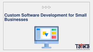 Custom Software Development for Small Businesses