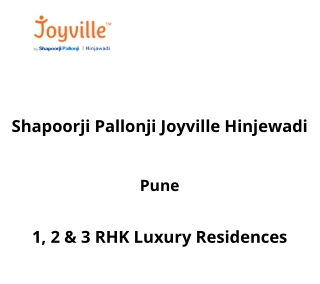 Shapoorji Pallonji Hinjewadi Pune | E-Brochure