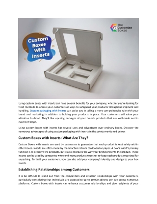 Do Custom Boxes with Inserts Worth the money?