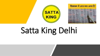 Satta King Delhi