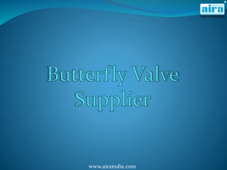 Butterfly Valve Supplier