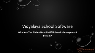 What Are The 5 Main Benefits Of University Management System