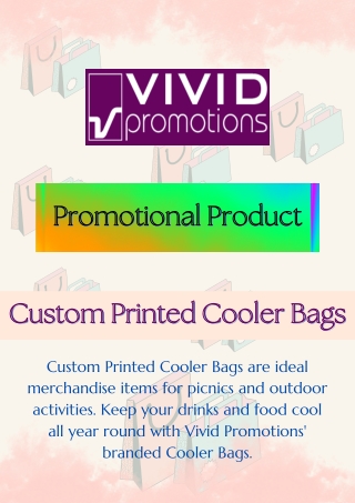 Custom Printed Cooler Bags | Promotional Products