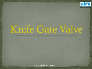 Knife Edge Gate Valve