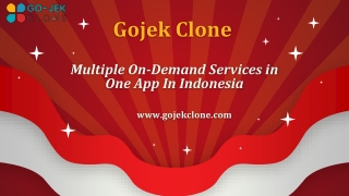 Gojek Clone - Multiple On-Demand Services in One App In Indonesia