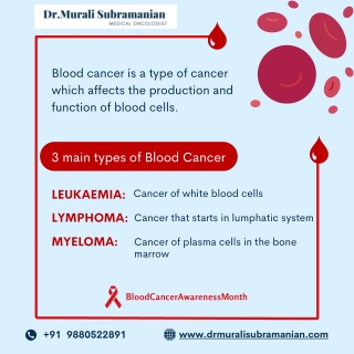 Types of Blood Cancer | Best Blood Cancer Doctor in Bangalore