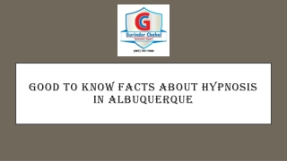 Good to Know Facts About Hypnosis in Albuquerque