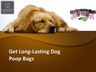 Get Long-Lasting Dog Poop Bags