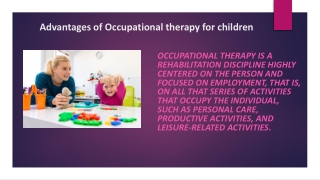 San diego occupational therapy