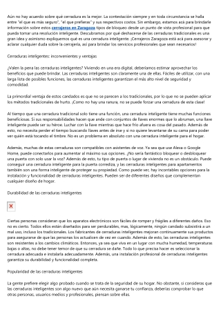 Cerradura: ¿tradicional o inteligente? Qué escoger.