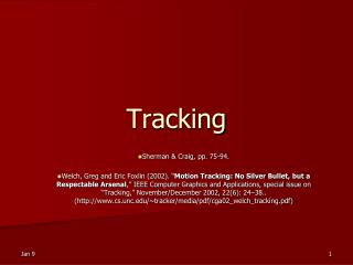 Tracking