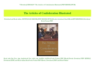 Download EBOoK@ The Articles of Confederation Illustrated [PDF EBOOK EPUB]