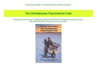 Download [ebook]$$ The Zimbabwean Psychiatrist's Hat EBook