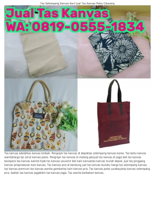 08Iᑫ•0555•I8ᣮㄐ (WA) Tas Kanvas Jadul Tas Kanvas Drill