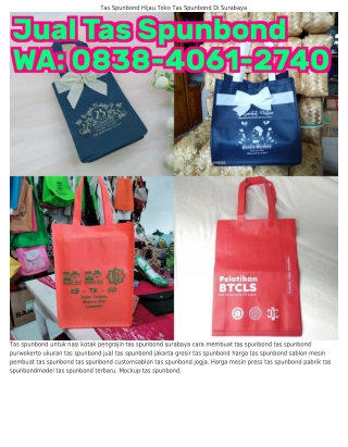 Ö8౩8-ᏎÖϬl-ᒿ7ᏎÖ (WA) Tas Spunbond 60x60 Gambar Tas Spunbond