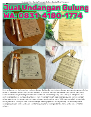 Ô83l_Կl8Ô_l77Կ (WA) Undangan Bambu Di Jakarta Undangan Bambu Gulung