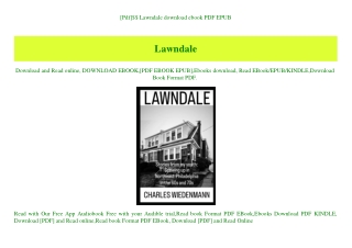 [Pdf]$$ Lawndale download ebook PDF EPUB