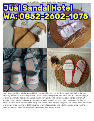Ö852·26Ö2·IÖ75 (WA) Ukiran Sandal Hotel Sandal Hotel Kain Flanel