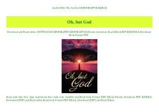 {mobiePub} Oh  but God [EBOOK EPUB KIDLE]