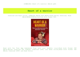 [DOWNLOAD] Heart of a warrior (Ebook pdf)