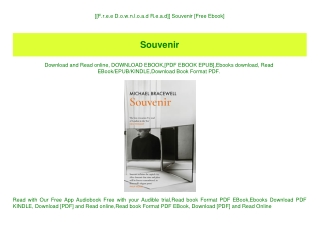 [[F.r.e.e D.o.w.n.l.o.a.d R.e.a.d]] Souvenir [Free Ebook]
