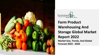 Farm Product Warehousing And Storage Market Growth Objectives, Demand Trends