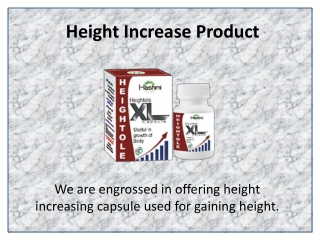 Increase the Height of a Person with Heightole XL Capsule