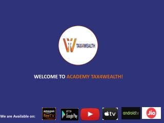 Top Income Tax Certification Course online | Academy Tax4wealth