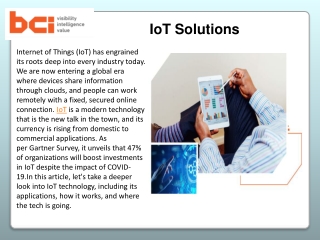 IoT Solutions - Bar Code India