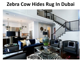Zebra Cow Hides Rug In Dubai