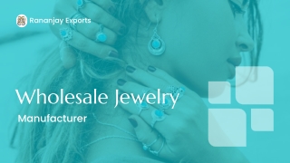 Unique Design Turquoise stone Jewelry available in Rananjay Exports