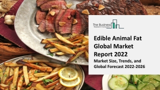 Edible Animal Fat Market 2022-2031: Outlook, Growth, And Demand