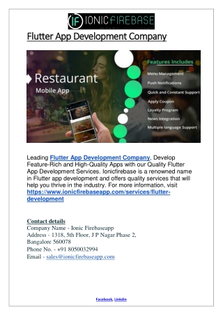 Flutter App Development Company