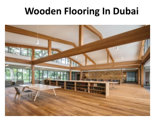 Wooden Flooring In Dubai
