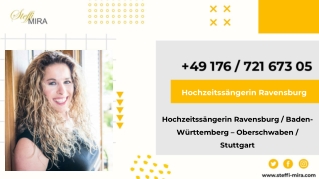 Hochzeitssängerin Ravensburg / Baden-Württemberg – Oberschwaben / Stuttgart