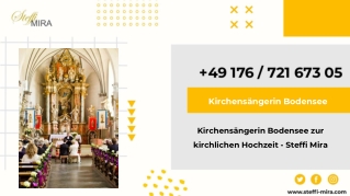 Kirchensängerin Bodensee zur kirchlichen Hochzeit - Steffi Mira