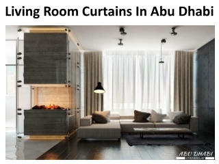 Living Room Curtains In Abu Dhabi