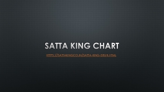 Satta King Chart