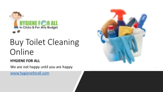 Buy Toilet Cleaning Online
