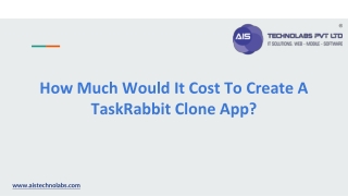 How Much Would It Cost To Create A TaskRabbit Clone App?