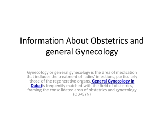 general gynecology