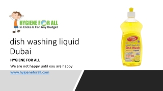 dish washing liquid Dubai