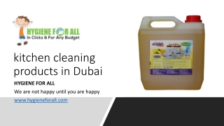 kitchen cleaning products in Dubai