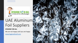 UAE Aluminum Foil Suppliers