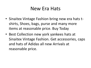 New Era Hats